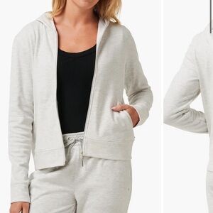Travis Mathew Heather Light Grey Lounge cloud zip up